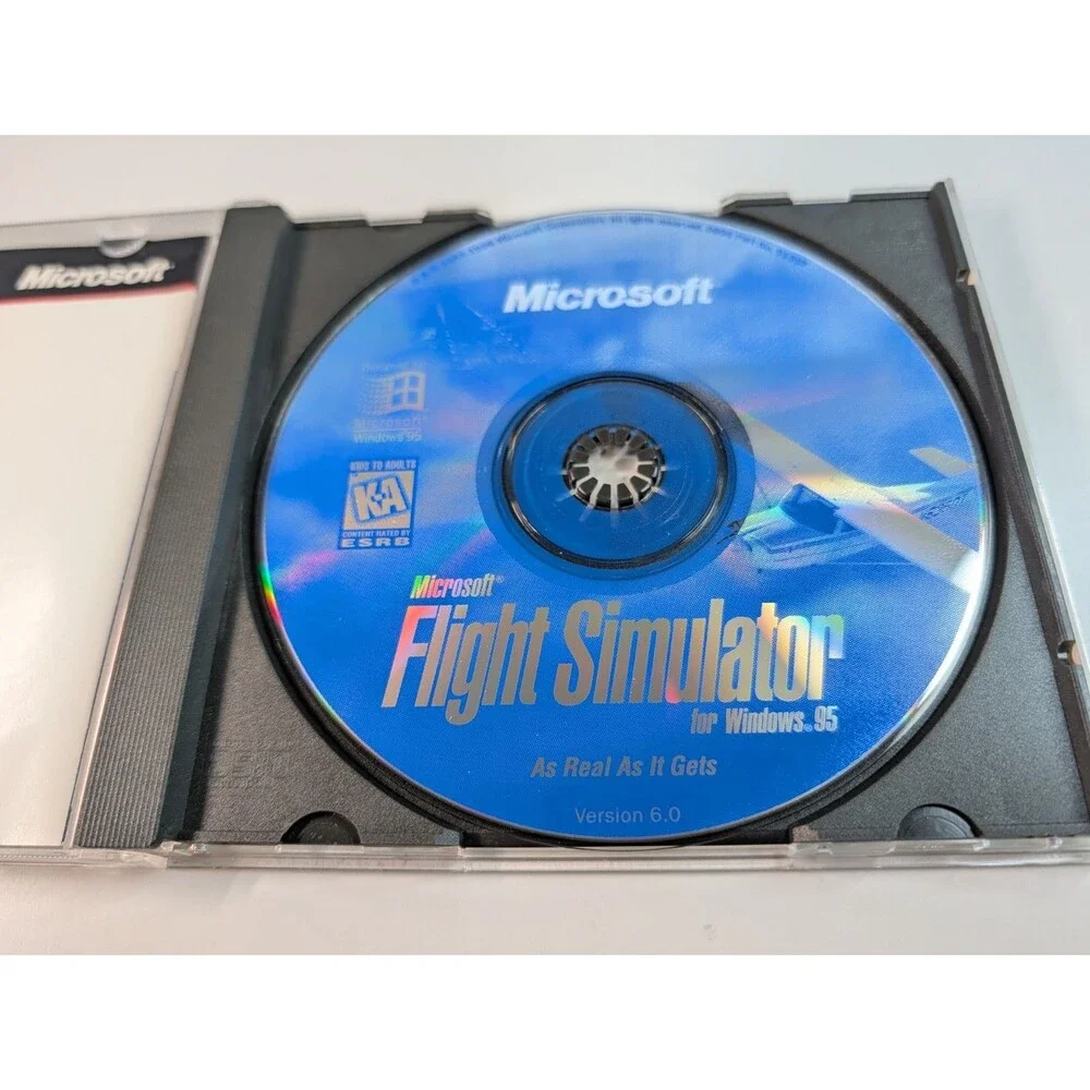 Microsoft Flight Simulator Win95 & CART Precision Racing PC CD Lot w/Keys